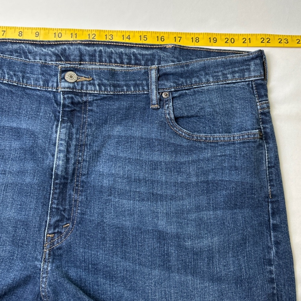 Levis Mens 569 Loose Straight Fit Denim Jeans Size 42x32 Medium Wash Blue Casual - Picture 7 of 11